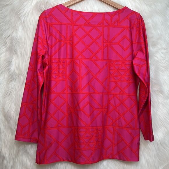 Vineyard Vines Sankaty Printed Simple Boatneck Long-sleeve active T-shirt - Picture 5 of 5